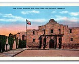 The Alamo San Antonio Texas TX UNP Linen Postcard E19 - $1.93