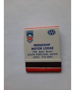 Vtg Matchbook Red/White/Blue Cover Friendship Motor Lodge Fullbook Memor... - £3.52 GBP