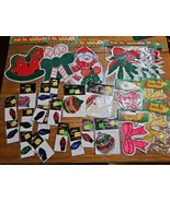 Lot Of 28 CHRISTMAS sequin Beaded Appliques Iron On Santa Bows Snowman C... - $751.72 MXN