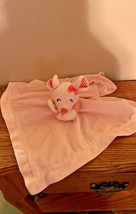 Carter&#39;s pink mouse lovey plush security blanket With rattle inside - £9.65 GBP