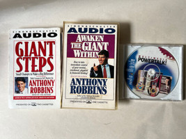Anthony Robbins - Awaken The Giant Within &amp; Giant Steps &amp; PowerTalk Cd - £4.69 GBP