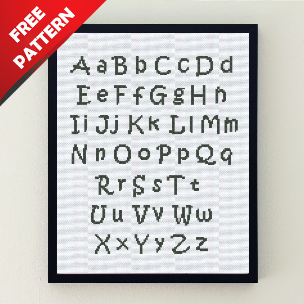 Primary image for Alphabet Free cross stitch PDF pattern