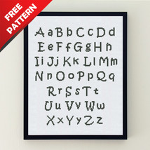 Alphabet Free cross stitch PDF pattern - $0.00