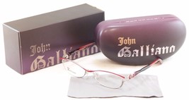 John Galliano New Authentic Eyeglasses Frame JG5007 066 Metal Red Silver Italy - $149.52