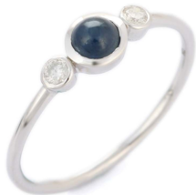 14K White Gold Sapphire Ring - £224.90 GBP