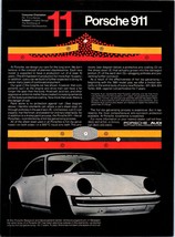 1981 Porsche 911 Galvanized Steel Body Vintage Print Ad No 11 German Wal... - $10.97