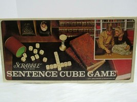1971 Scrabble Sentence Cube Game Complete Made in USA w Original Box Vin... - $44.99