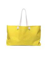 Sunshine Yellow Lemon: Denim-Inspired, Cheerful Fabric - Weekender Bag - £34.68 GBP