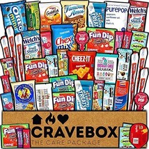 CRAVEBOX Snacks Box Variety Pack Care Package Christmas Treats Gift Basket, (45) - £39.51 GBP
