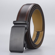 Adjustable Ratchet Leather Belt with Alloy Buckle - $16.99