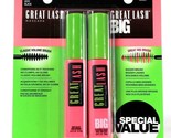 Maybelline Great Lash 502 101 Very Black &amp; Great Lash Big 130 Blackest B... - £16.41 GBP