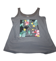 Womens LOVE Tank Grey with Floral Love Graphic Tee  (19) XL 2XG - £10.88 GBP