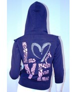 JUICY COUTURE Peck Love FLEECE Hoodie ZIP Floral ( S ) - $2,613.74 MXN