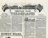 Tortilla Flats Telegraph Menu Apache Junction Arizona  - $17.82