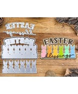 Easter Blessings Rabbit Border Metal Cutting Die Greeting Card Scrapbook... - £9.41 GBP
