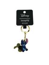 Disney Loungerfly Lilo &amp; Stitch Green Turtle Enamel Metal Keychain - $29.65