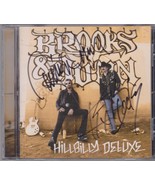 Signed BROOKS &amp; DUNN Autographed CD COUNTRY w/ COA - HILLBILLY DELUXE - £78.17 GBP