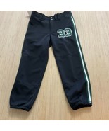 Mizuno Womens Low Rise Belted Softball Pants Black 350150 Elastic Bottom... - $32.85 CAD