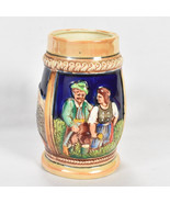 Vintage Enesco Import German Beer Stein Man Women in Field Made Japan - $33.93 CAD