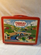 Thomas the Train &amp; Friends Tin Carrying Case Hinged Storage Box w Handle - £15.82 GBP