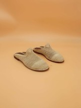 Raffia Shoes , Raffia mules , Handmade Raffia Slippers , Raffia Slides, ... - £51.95 GBP