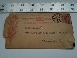 Home Treasure 1888 Postcard Deposit Advice Notice New South Wales Bank Singer Co - £18.33 GBP