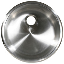 Scandvik SS Cylindrical Sink - (11-5/8&quot; x 5&quot;) - Brushed Finish - £92.18 GBP
