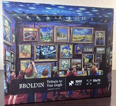 Tribute to Van Gogh (used 1000 PC jigsaw puzzle) - $13.00
