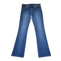 Rocawear Y2K Women&#39;s Size 9/10 Low Rise Bootcut 5 Pocket Blue Denim Jeans - $18.87