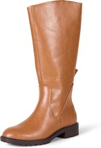 Amazon Essentials Women’s Tall Riding Boots Size 6 Wide Knee High Tan - $25.73