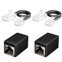 Phone Jack To Ethernet Adapter, Rj11 To Rj45 Adapter, Rj45 Female To Rj11 Male F - £14.22 GBP
