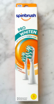 Arm &amp; Hammer Spinbrush Pro Whiten Toothbrush 2 Replacement Heads Soft Bristles - £11.19 GBP