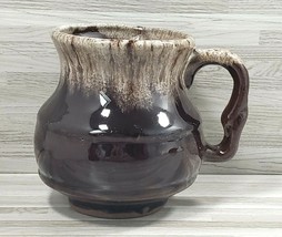 Vintage Brown Handmade 8 oz. Coffee Mug Cup - £10.76 GBP