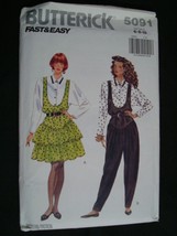 Vtg Butterick Sewing Pattern 5091 Women&#39;s Jumpsuit Sz 8-10 Uncut - $165.85 MXN