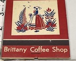 Rare Giant Feature Matchbook  Brittany Coffee Shop Boston, Mass  gmg res... - $24.75