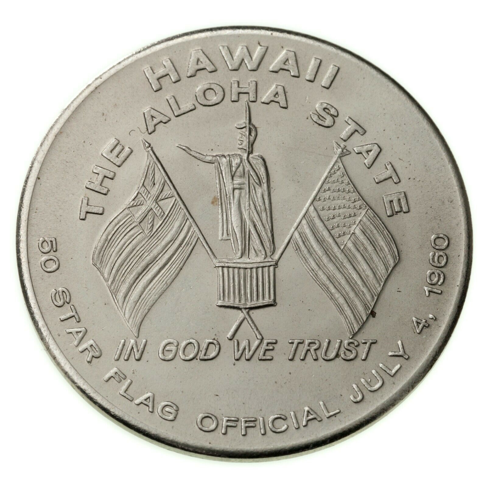 1959 Hawaii Statehood, Flag Day Dollar Medal, Unc. HK-547, R.2. - £74.37 GBP