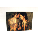 Naked Topless Nipples Body Art Tattooed Woman &amp; Man Post Card Unposted V... - £18.64 GBP