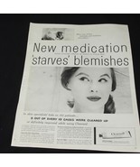 Vintage Print Ad 1955 Clearasil Skin Colored Medication Starves Blemishe... - $9.47 CAD