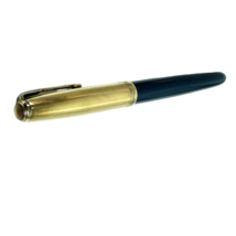 Vintage Parker 51 Jeweled Fountain Pen 1/10 16K Gold Filled Cap Blue Body - £131.58 GBP