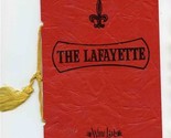 The Lafayette Inn Wine List Easton Pennsylvania 1950&#39;s - £14.02 GBP