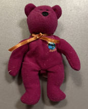 Ty Beanie Babies Millennium Bear Plush Toy - Purple - £3.98 GBP