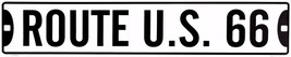 ROUTE US 66 Highway 24&quot; x 5&quot; Embossed Metal Street Sign - £7.86 GBP