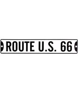 ROUTE US 66 Highway 24&quot; x 5&quot; Embossed Metal Street Sign - £7.95 GBP