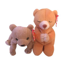 TY Beanie Babies Set of 2 Bears - Almond &amp; Hope - £8.90 GBP