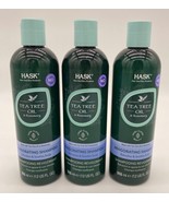 3 Pack- Hask Tea Tree Oil &amp; Rosemary Nourishing Daily Shampoo Full Size ... - £12.92 GBP
