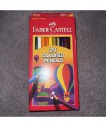 VTG 2000 Faber-Castell 24 Colored Pencils Premium Brilliant Non Toxic Co... - $11.87