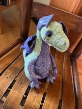 Small Douglas Green Plush w Iridescent Purple DRAGON Stuffed Animal - 3 inches x - $11.29