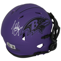 Terrell Suggs Autographed Baltimore Ravens &#39;RAVE&#39; Mini Speed Helmet Beckett - $169.00