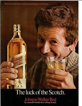 1969 Johnnie Walker Red Scotch Vintage Print Ad The Luck of The Scotch - £9.91 GBP
