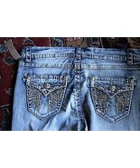 NWT REBEL &amp; SOUL Stellar WHISKERED Topstitched EMBELLISHED Sexy BOOTCUT ... - £13.27 GBP